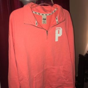 Orange Half Zip-Victoria’s Secret (PINK)